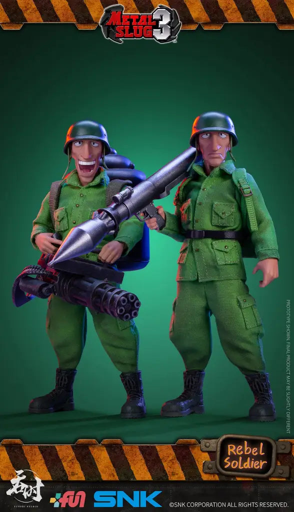 Metal Slug 3 Rebel Soldier 1/12 Scale Figure 2pc-Set - GeekLoveph