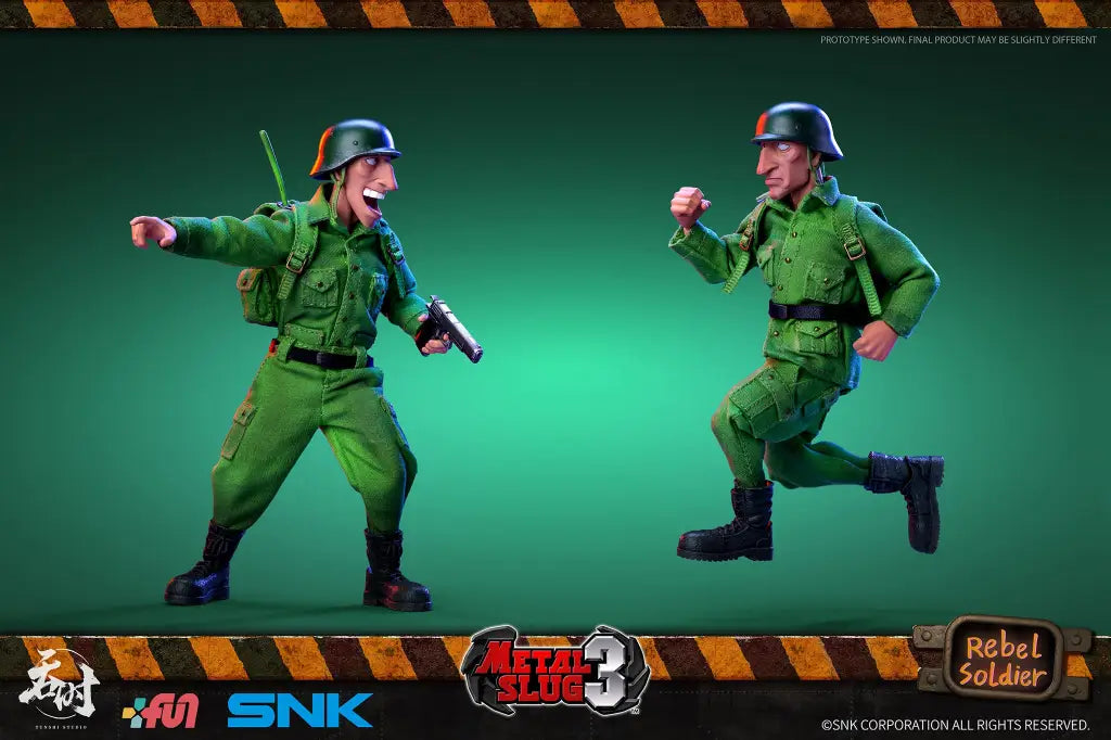 Metal Slug 3 Rebel Soldier 1/12 Scale Figure 2pc-Set - GeekLoveph