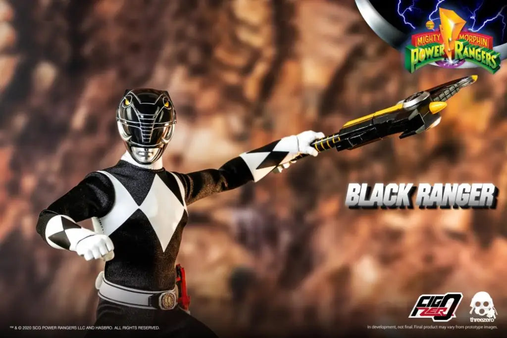 Mighty Morphin Power Rangers Black Ranger 1/6 Scale Figure - GeekLoveph