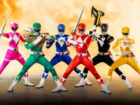 Mighty Morphin Power Rangers Core Rangers & Green Ranger 1/6 Scale Figure 6-Pack - GeekLoveph