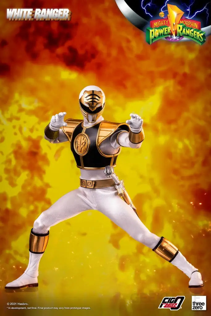 Mighty Morphin Power Rangers - White Ranger 1/6 Scale Figure - GeekLoveph