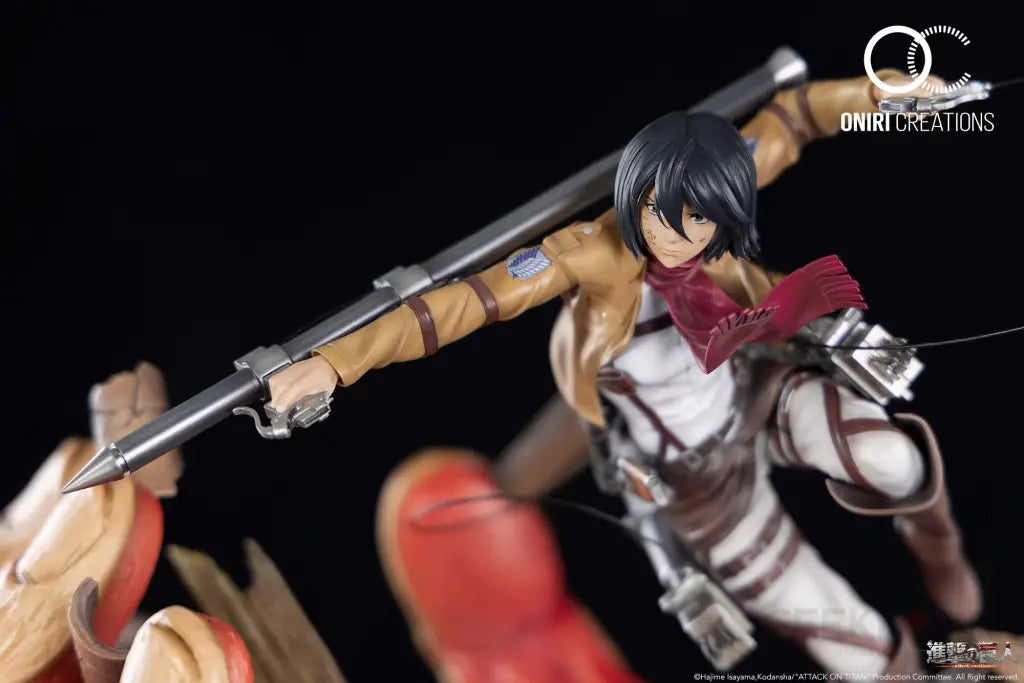 Mikasa VS The Armored Titan 1/6 Scale Statue - GeekLoveph