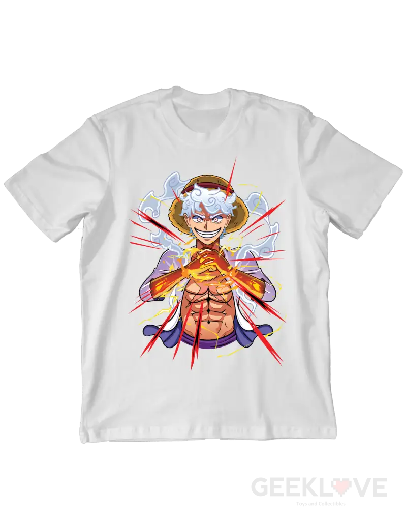 Monkey D. Luffy Red Premium Graphic Tee Xs / White Apparel