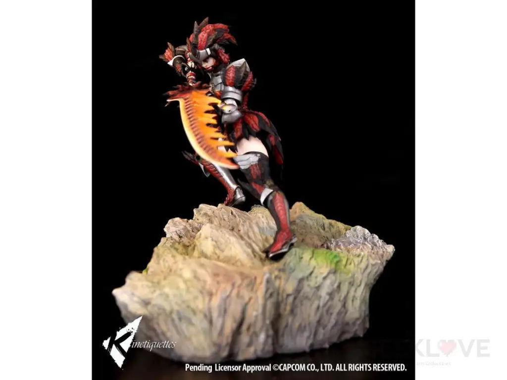 Monster Hunter Rathalos - Female Hunter 1/10 Scale Diorama - GeekLoveph