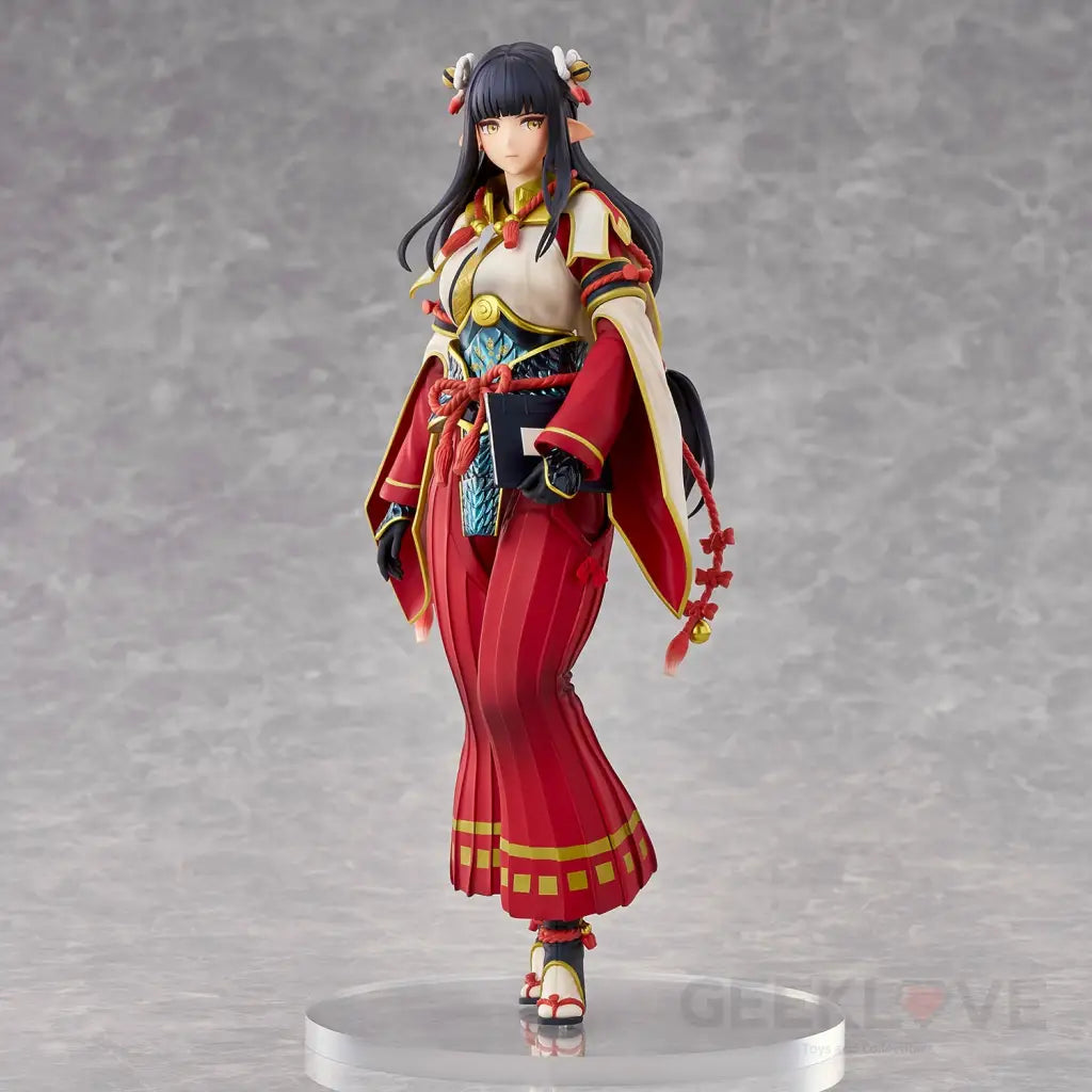 Monster Hunter Rise: Minoto The Hub Maiden Statue