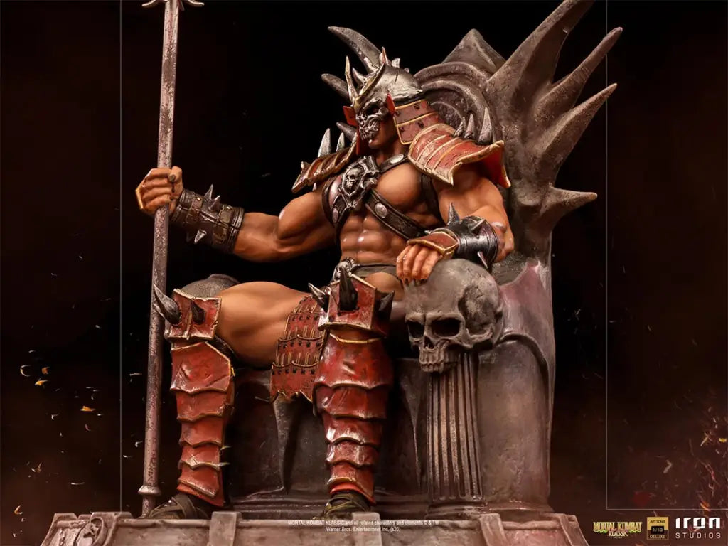 Mortal Kombat Shao Khan Deluxe 1/10 Art Scale Statue - GeekLoveph