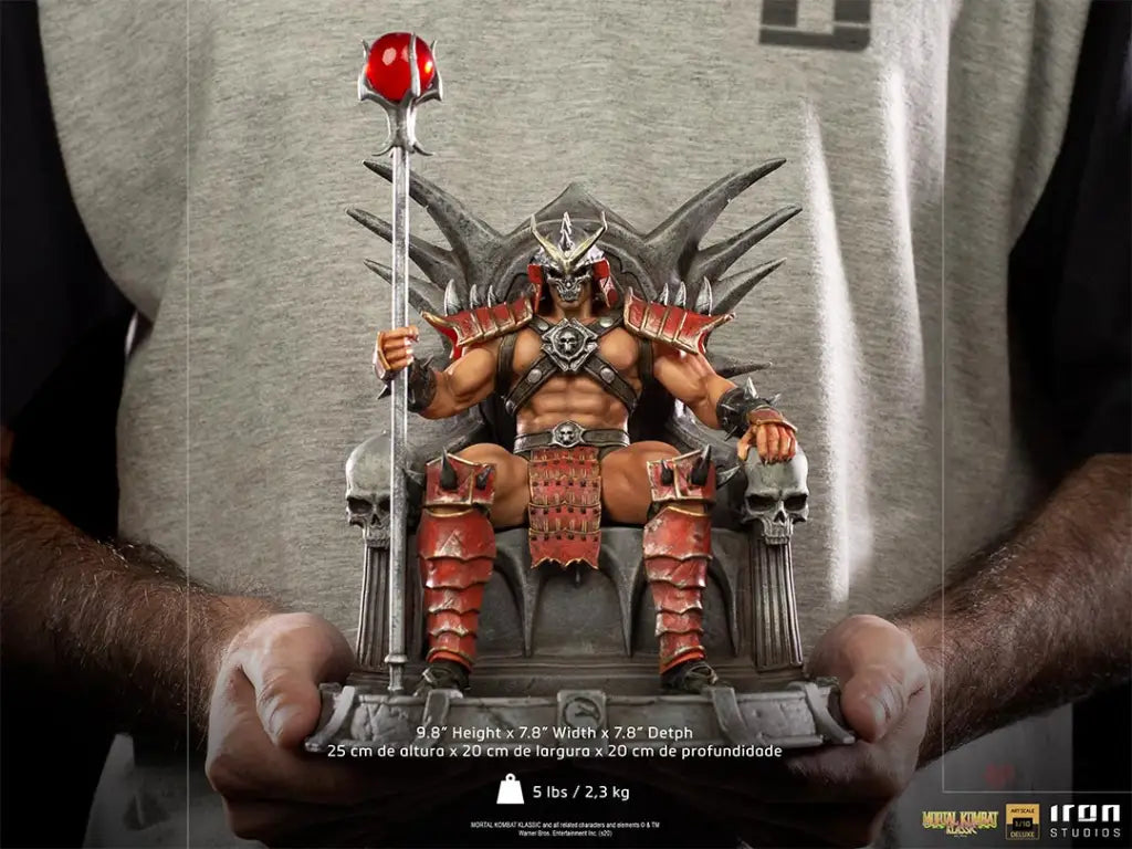 Mortal Kombat Shao Khan Deluxe 1/10 Art Scale Statue - GeekLoveph
