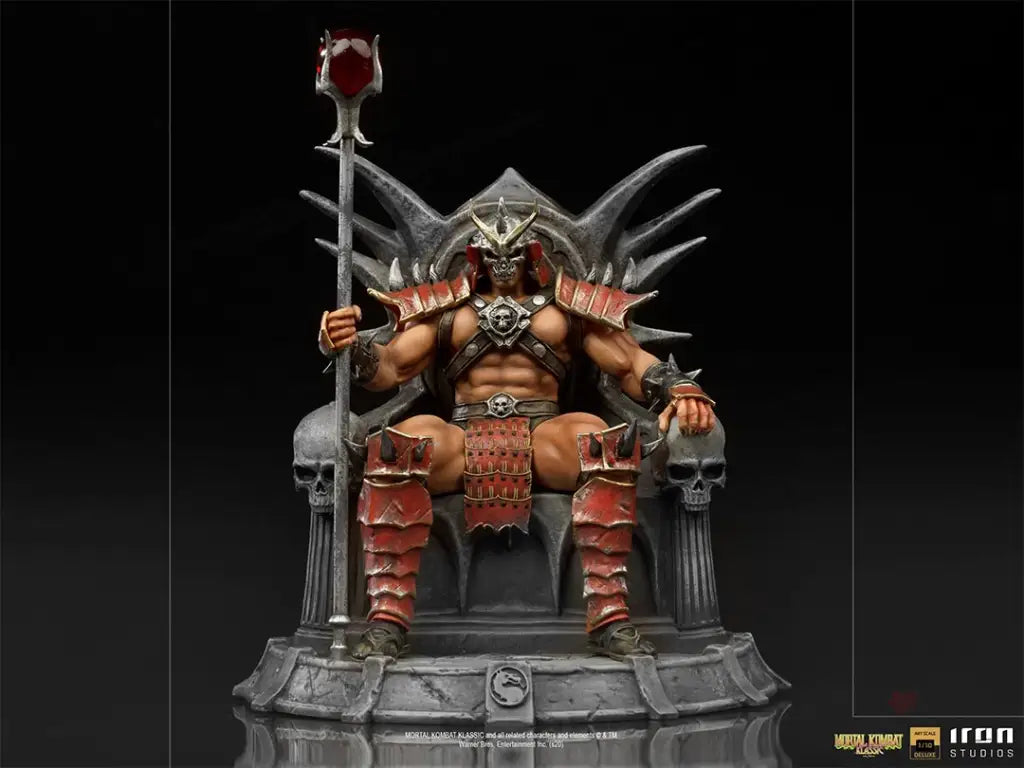 Mortal Kombat Shao Khan Deluxe 1/10 Art Scale Statue - GeekLoveph