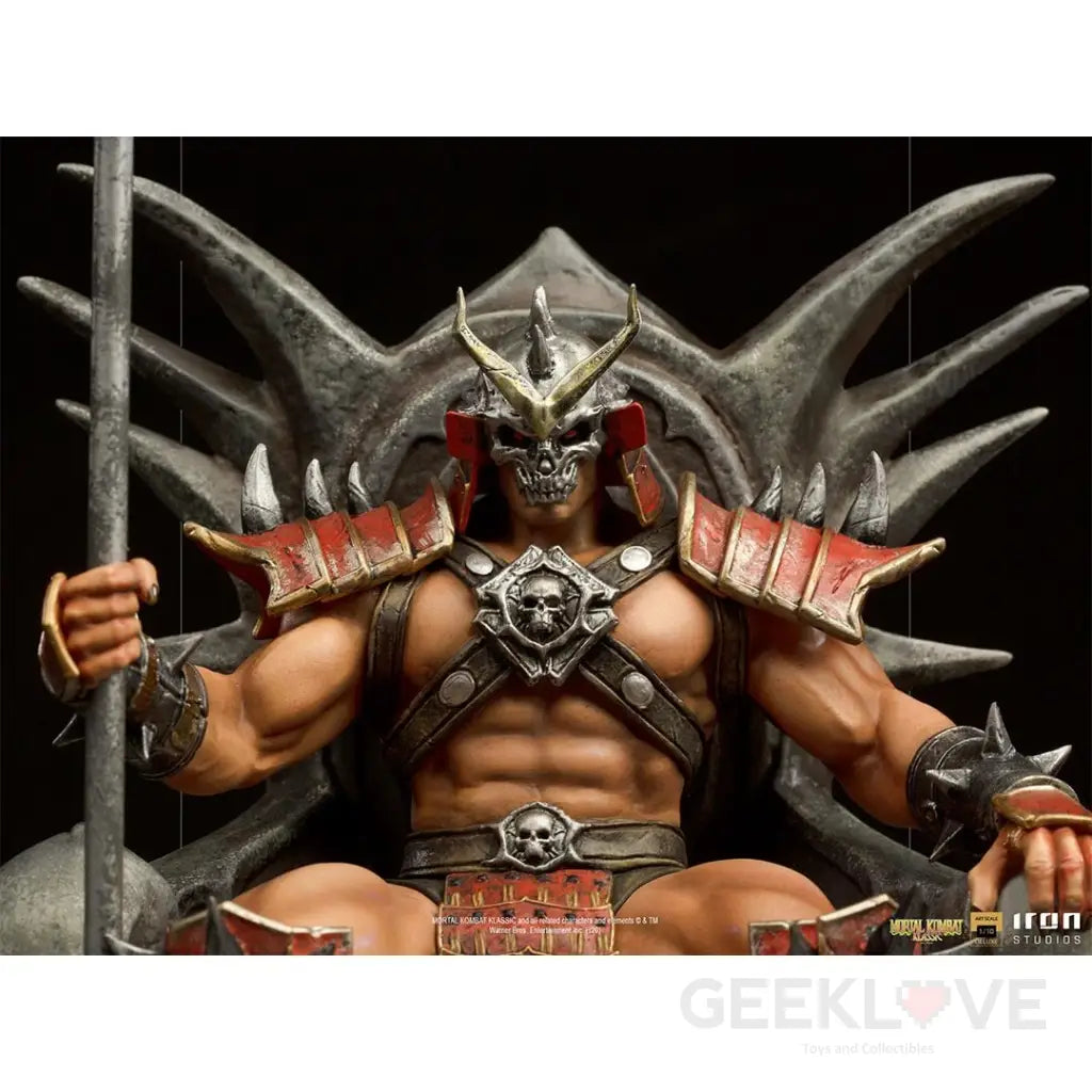 Mortal Kombat Shao Khan Deluxe 1/10 Art Scale Statue - GeekLoveph