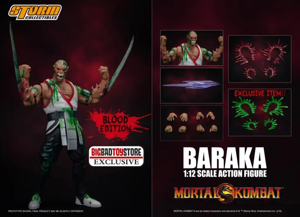 Mortal Kombat VS Series Baraka (Bloody Edition) 1/12 Scale - GeekLoveph