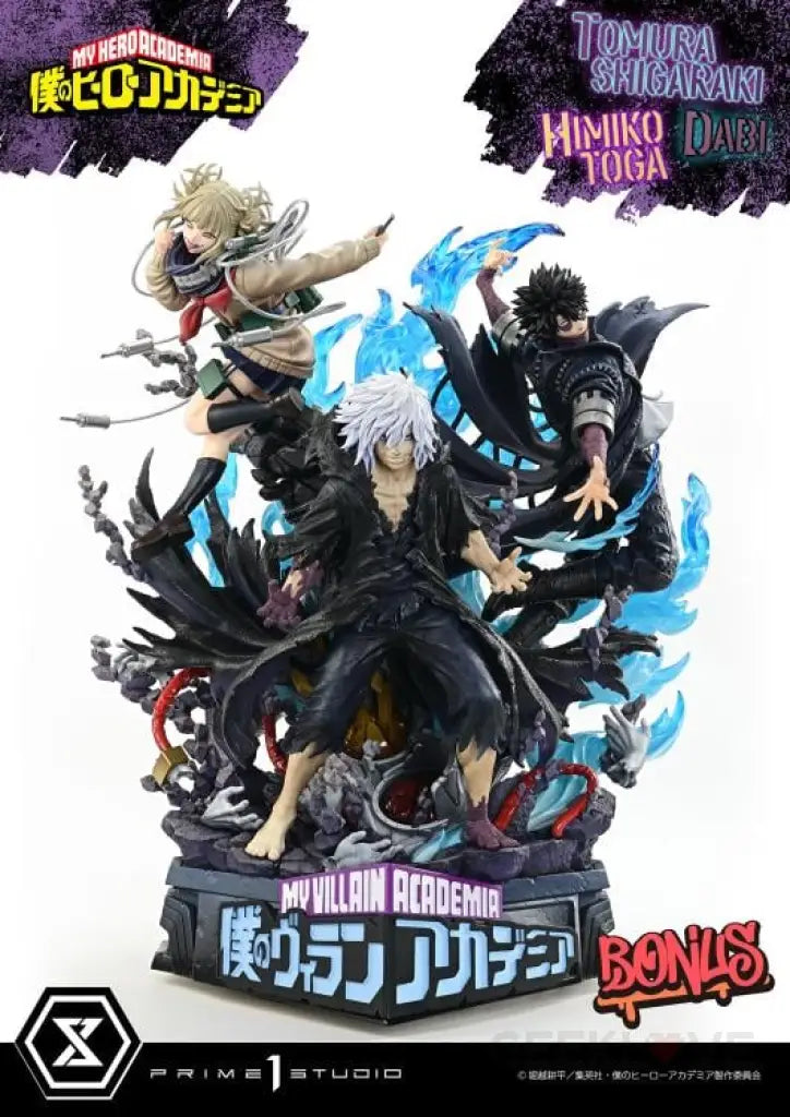 My Hero Academia Ultimate Premium Masterline Tomura Shigaraki Dabi and Himiko Toga DX 1/4 Scale Statue (With Bonus)