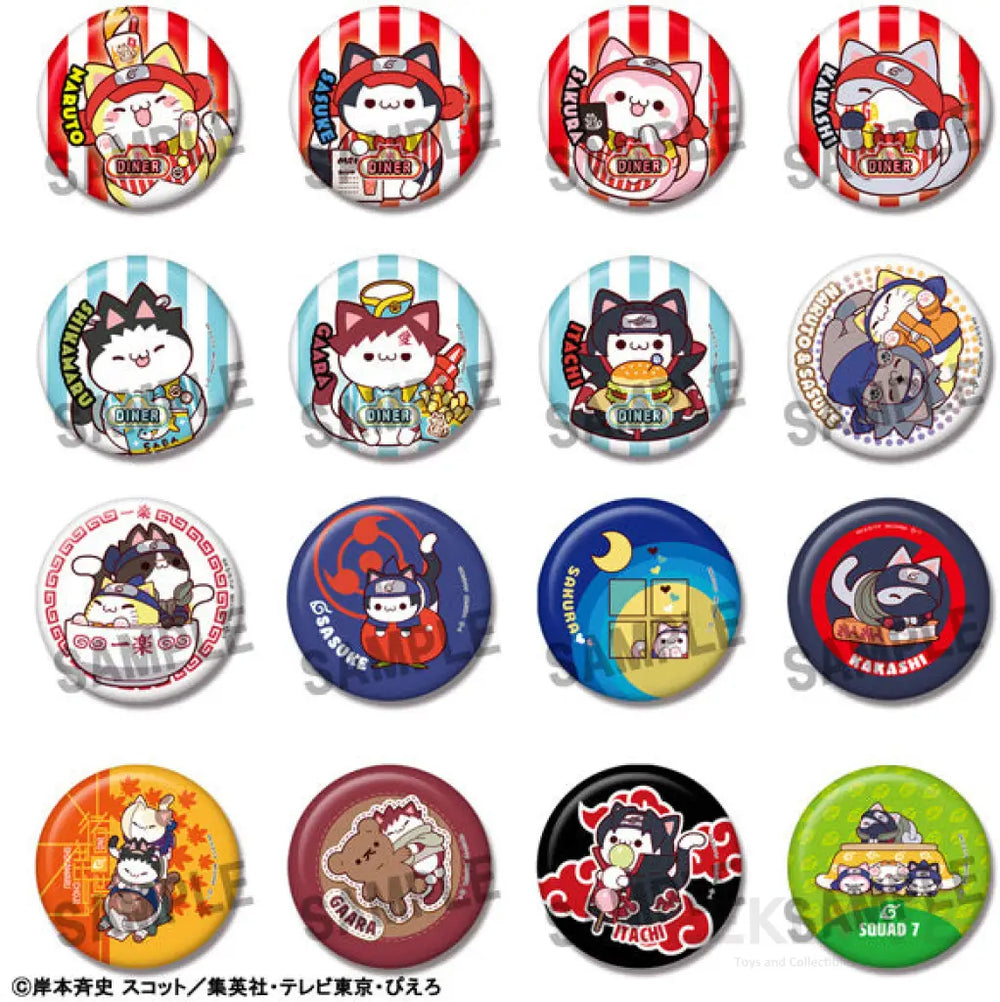 Naruto Mega Cat Project Nyaruto Metal Badge Collection (Box Of 16) Pre Order Price Mega Cat Project