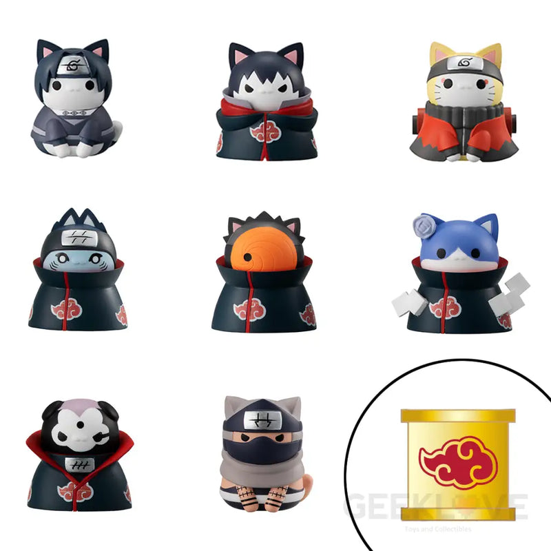 Naruto Nyaruto! Defense Battle of Village of Konoha! Box of 8 Figures (With Gift)