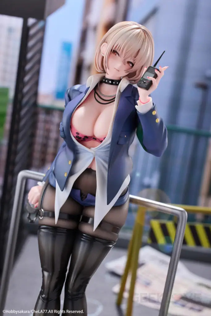 Naughty Police Woman Illustration By Chela77 Limited Edition Scale Figure