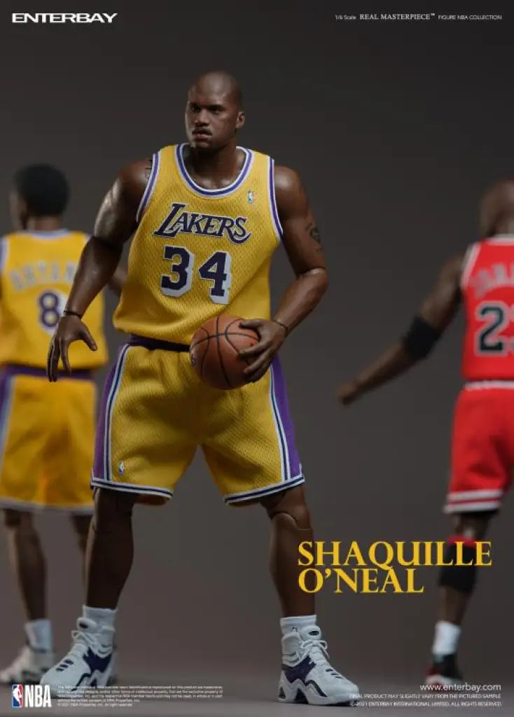 NBA Real Masterpiece Shaquille O'Neal (Lakers Home) 1/6 Scale Figure - GeekLoveph