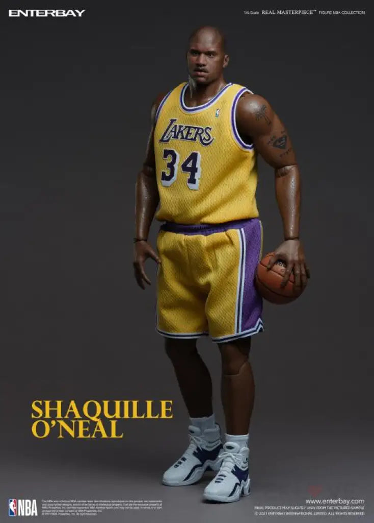 NBA Real Masterpiece Shaquille O'Neal (Lakers Home) 1/6 Scale Figure - GeekLoveph