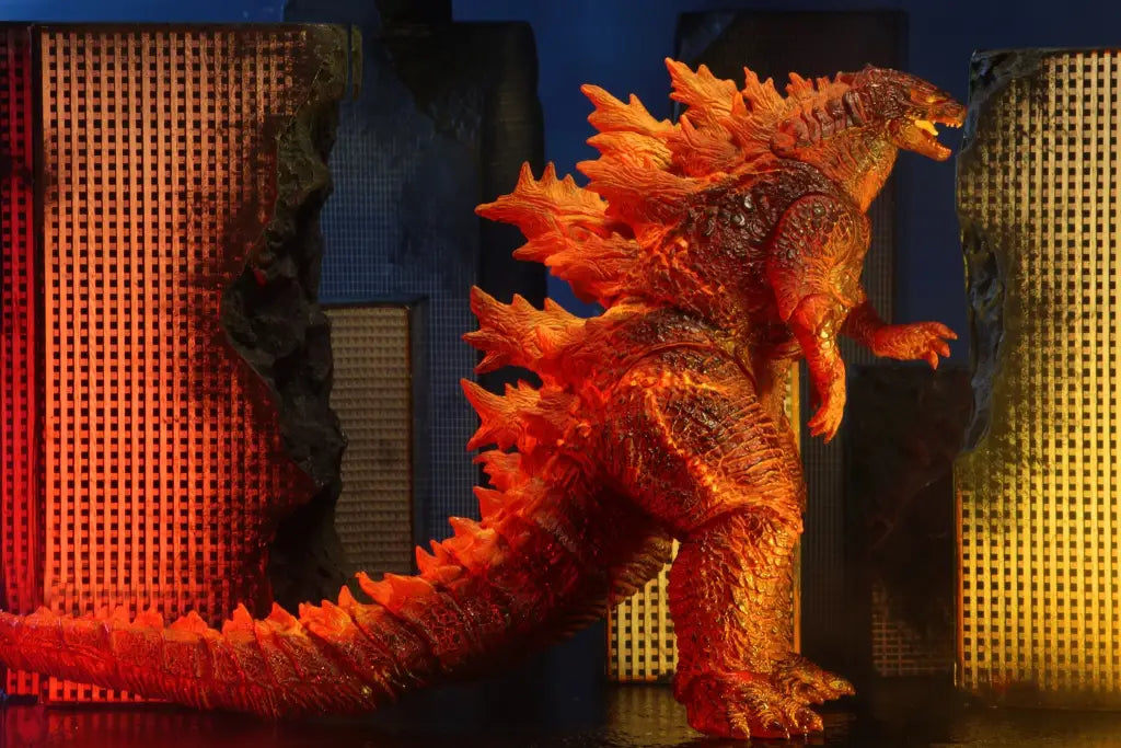 NECA - Godzilla: King of The Monsters – Godzilla Version 3 (Burning Godzilla) 12″ Head-To-Tail Figure - GeekLoveph