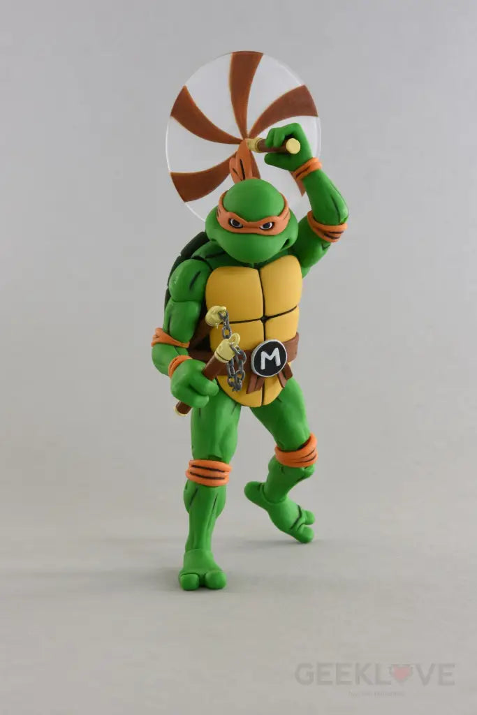 Neca: Teenage Mutant Ninja Turtles – 7” Scale Action Figure – Cartoon Michelangelo and Raphael - GeekLoveph