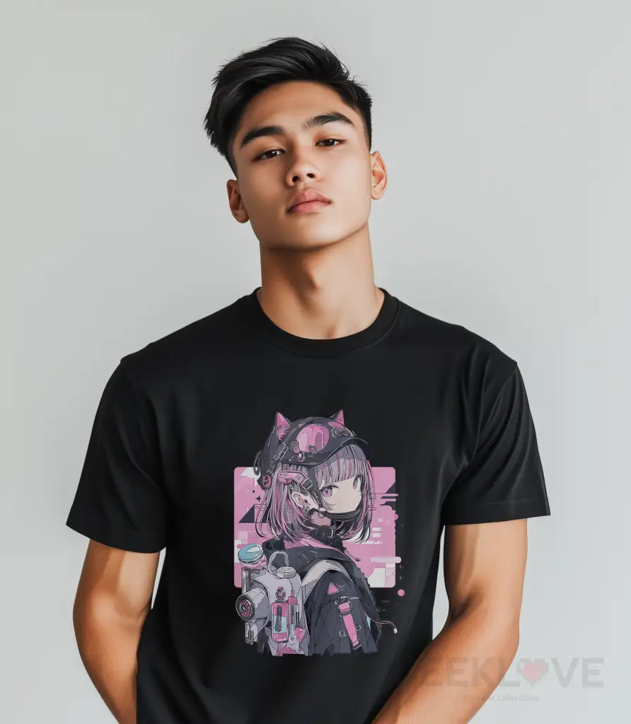 Neko Gyaru Premium Graphic Tee Apparel