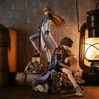 New Mobile Report Gundam Wing Alpha Omega Heero Yuy & Relena Peacecraft 30th Anniversary Repaint Ver. Statue