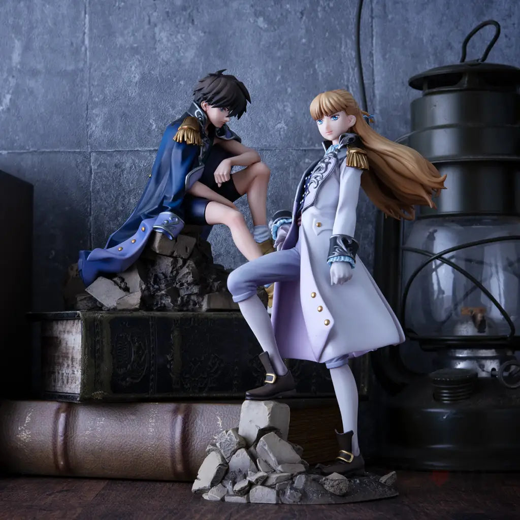 New Mobile Report Gundam Wing Alpha Omega Heero Yuy & Relena Peacecraft 30th Anniversary Repaint Ver. Statue