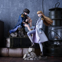 New Mobile Report Gundam Wing Alpha Omega Heero Yuy & Relena Peacecraft 30th Anniversary Repaint Ver. Statue
