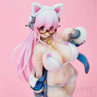 Nitroplus Super Sonico (White Cat Ver.) Figure (Reissue) - GeekLoveph