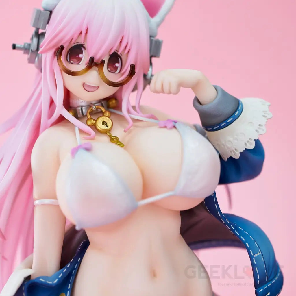 Nitroplus Super Sonico (White Cat Ver.) Figure (Reissue) - GeekLoveph