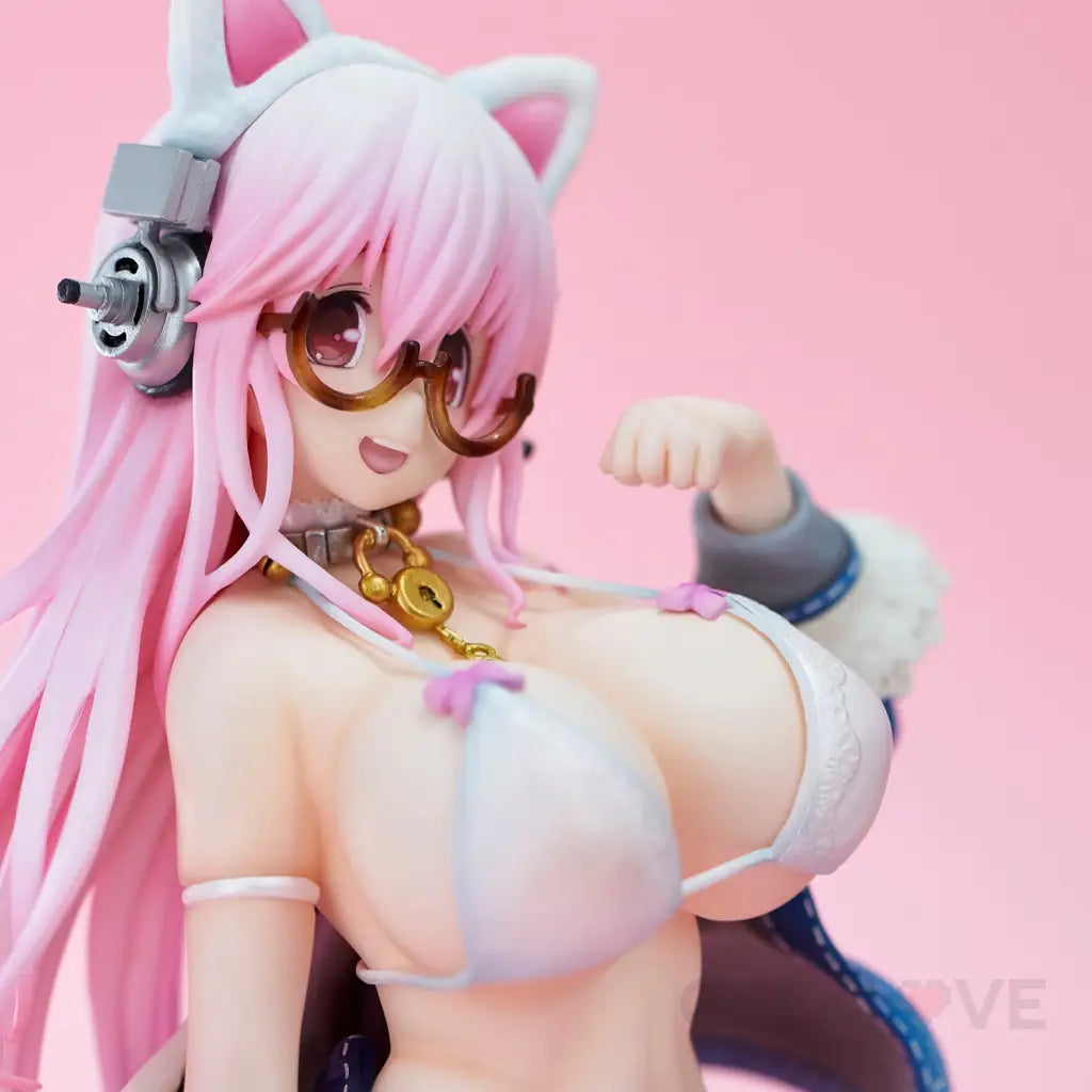 Nitroplus Super Sonico (White Cat Ver.) Figure (Reissue) - GeekLoveph