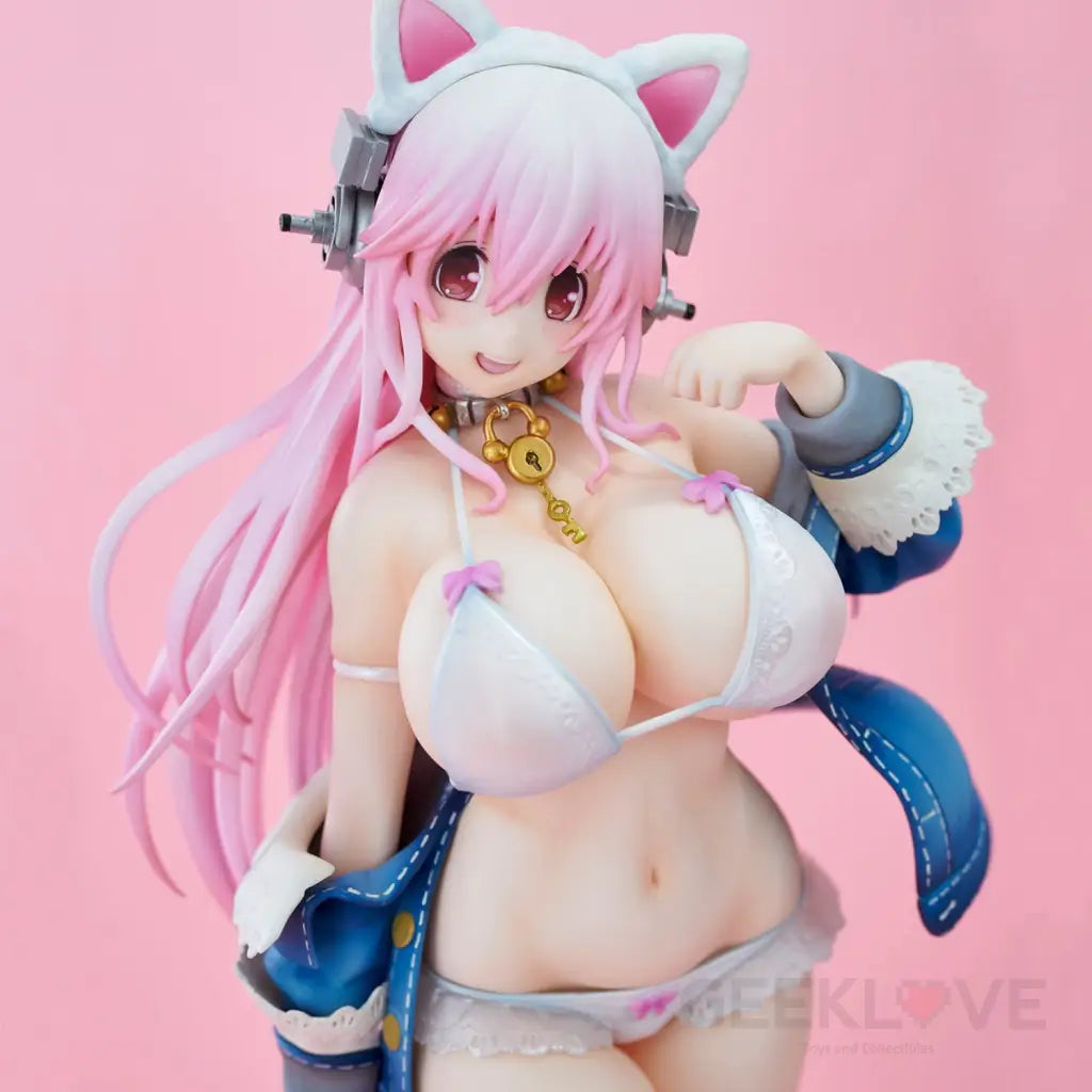 Nitroplus Super Sonico (White Cat Ver.) Figure (Reissue) - GeekLoveph