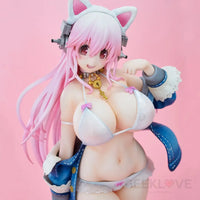 Nitroplus Super Sonico (White Cat Ver.) Figure (Reissue) - GeekLoveph