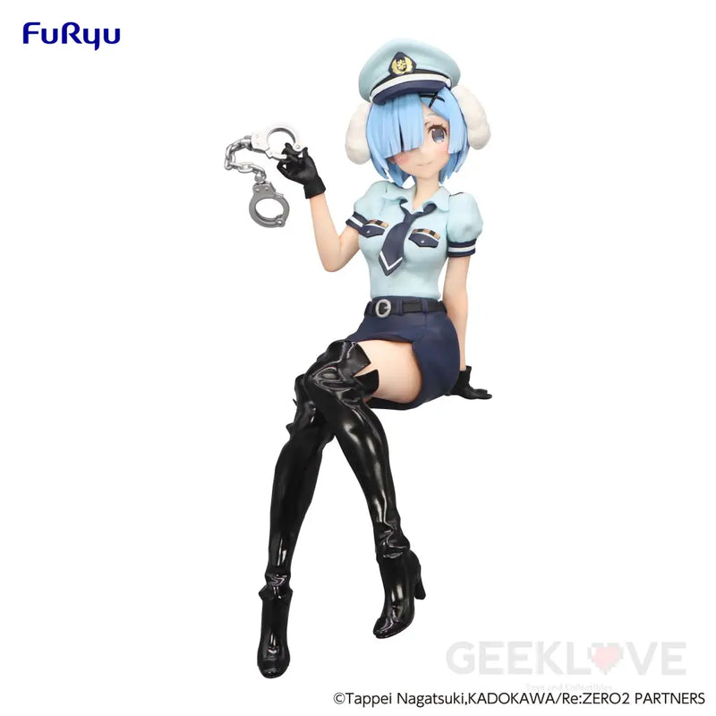 Noodle Stopper Figure -Rem Police Officer Cap with Dog Ears-