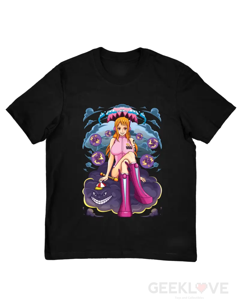 One Piece: Egghead - Nami Premium Graphic Tee Xs / Black Apparel