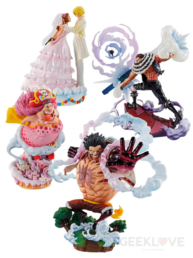 One Piece Logbox Re:Birth (Whole Cake Island Ver.) Set of 4 Limited Edition Figures