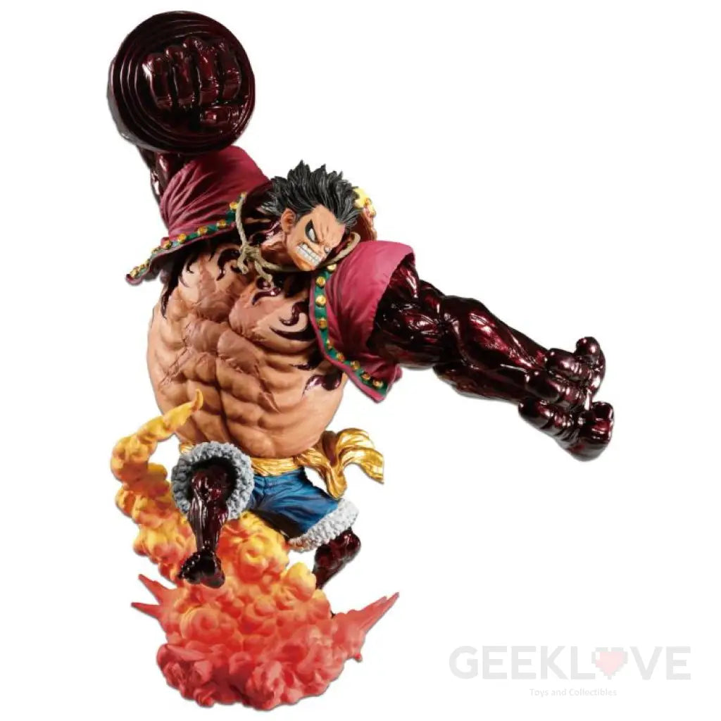 One Piece Monkey D. Luffy (Gear 4 Kong Gun) Crimson Color Figure - GeekLoveph