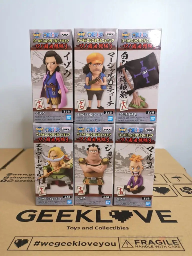 One Piece WCF Wanokuni Kaisouhen Vol.3 Set of 6 Figures - GeekLoveph