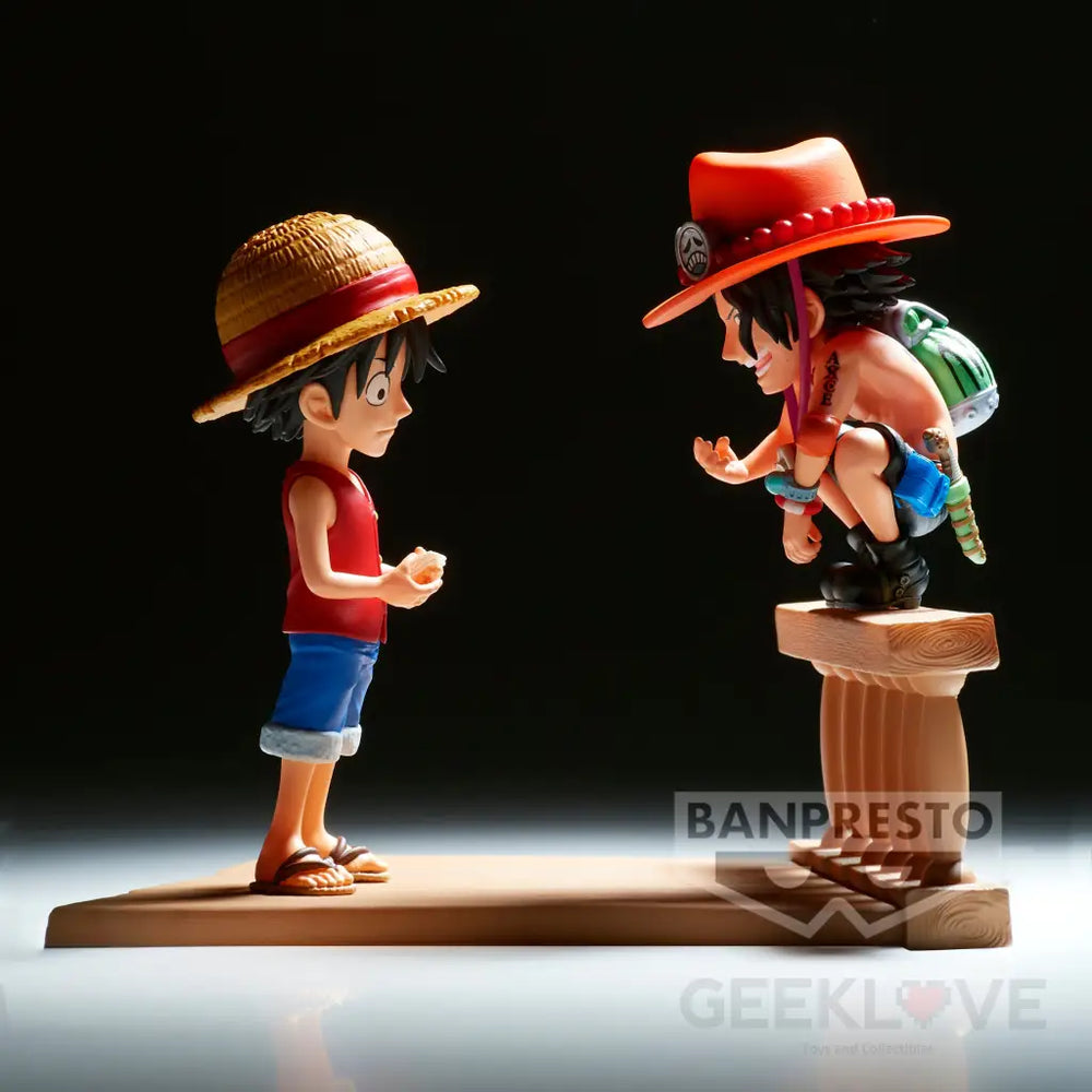 One Piece World Collectable Figure Log Stories Monkey.d.luffy & Portgas.d.ace Prize