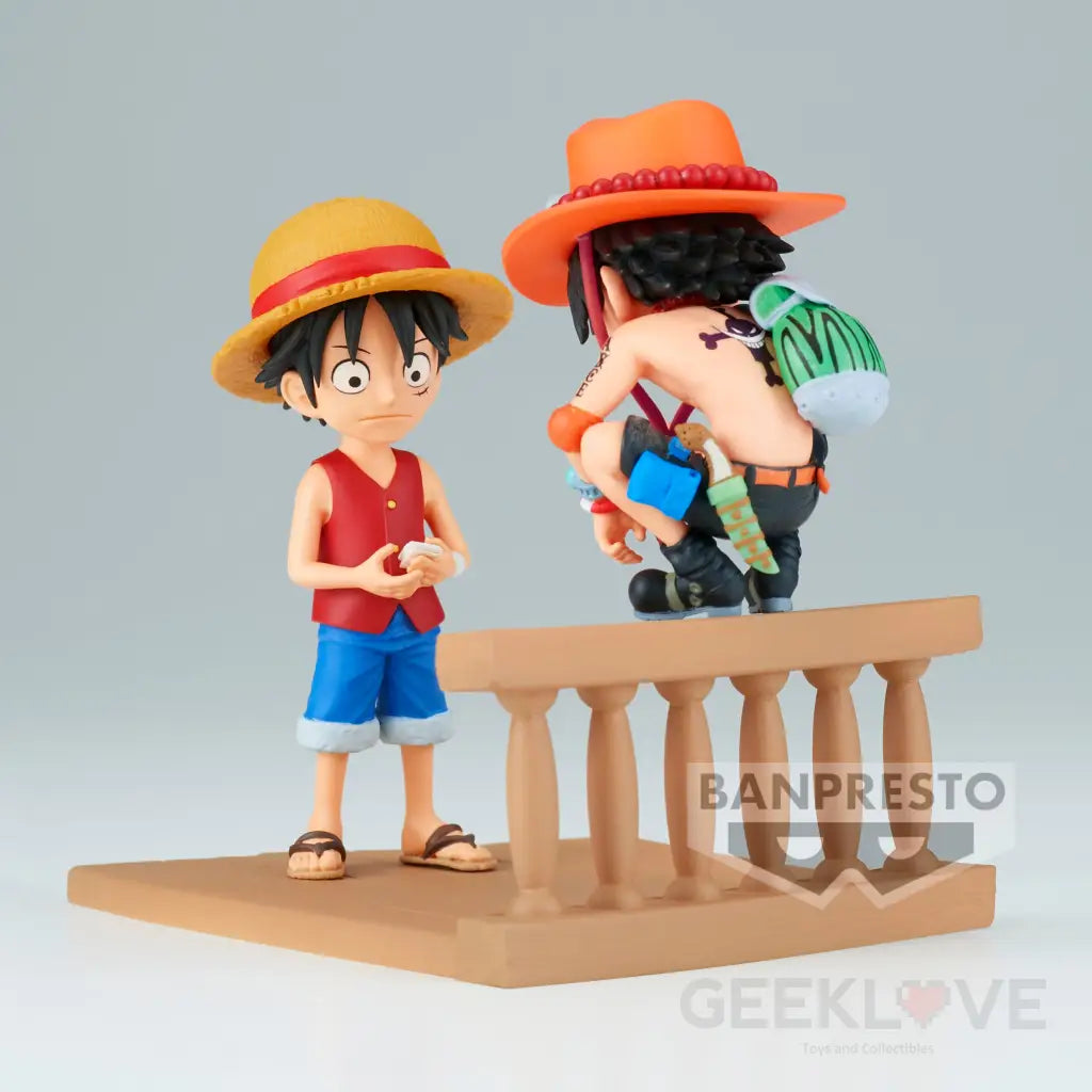 One Piece World Collectable Figure Log Stories Monkey.d.luffy & Portgas.d.ace Prize