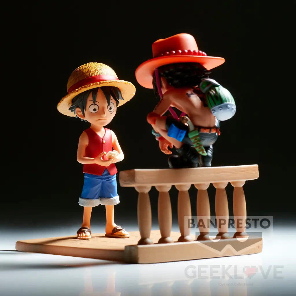 One Piece World Collectable Figure Log Stories Monkey.d.luffy & Portgas.d.ace Prize