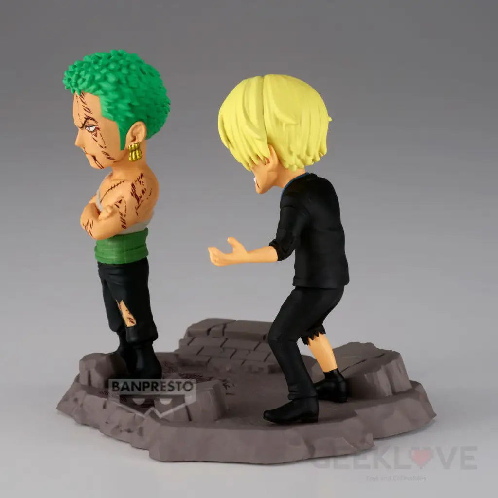 Banpresto World Collectable Figure Log Stories: One Piece - Roronoa Zoro & Sanji Figures (8cm) (29523) Banpresto World Collectable Figure Log Stories: One Piece - Roronoa Zoro & Sanji Figures (8cm) (29523)