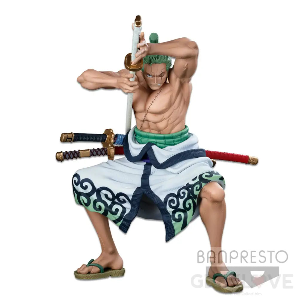 One Piece World Figure Colosseum 3 SMSP Roronoa Zoro (The Brush) - GeekLoveph