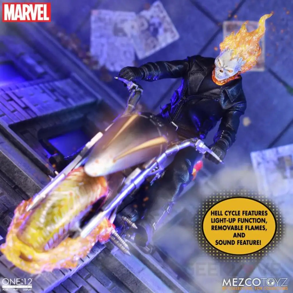 One:12 Collective Ghost Rider and Hell Cycle Set - GeekLoveph