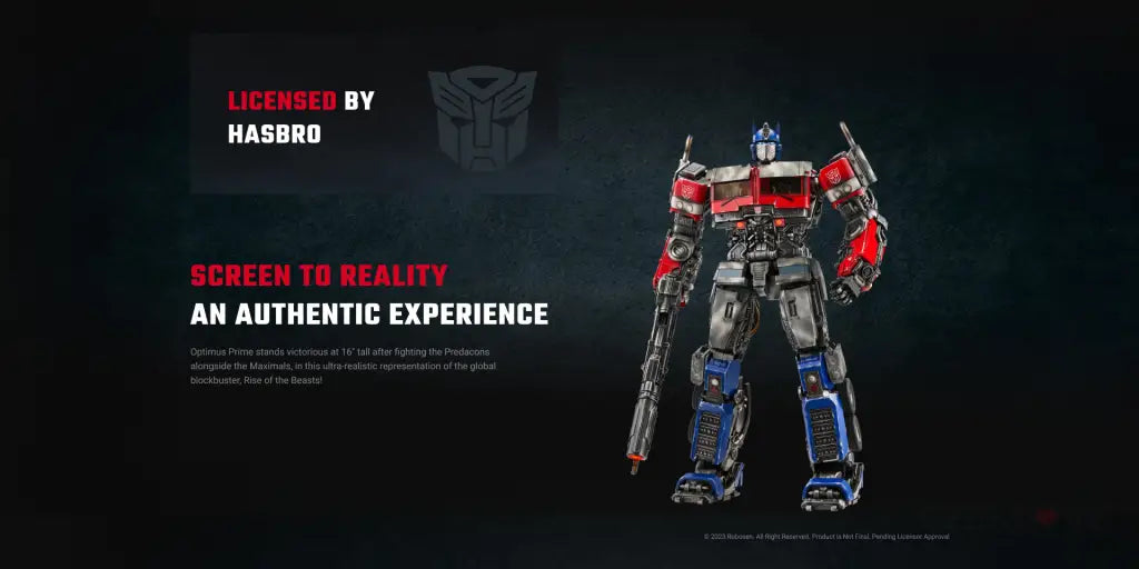 Optimus Prime Rise Of The Beasts Signature Robot (Limited Edition) Action Figure