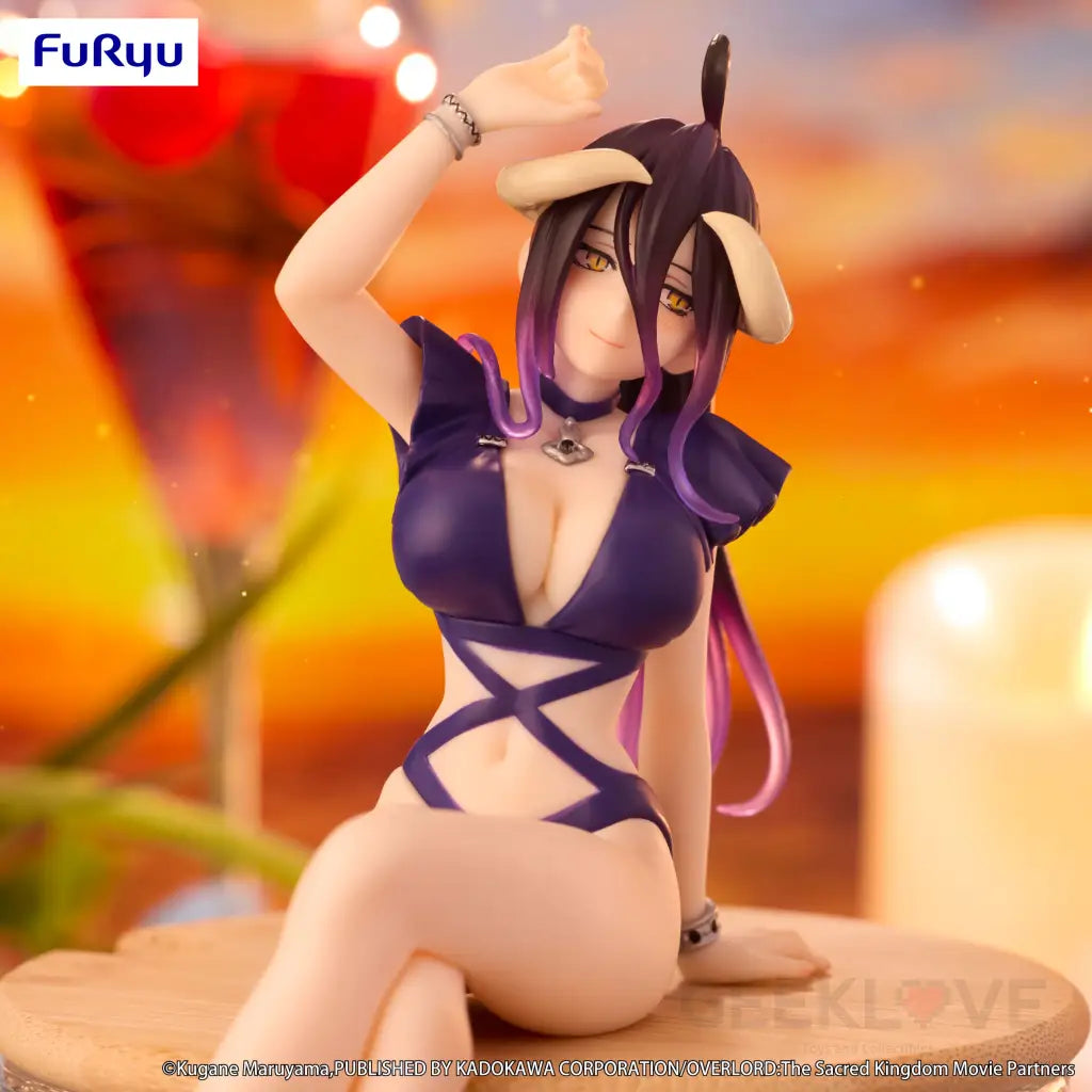 OVERLORD Noodle Stopper Figure Albedo Swimsuit Dark Purple Color ver. Prize Figure