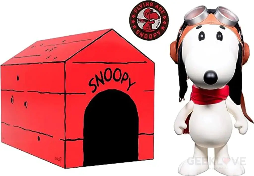 Peanuts Supersize Vinyl Figure - Snoopy Flying Ace (Doghouse Box) Designer/Art Toy