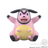 Pokemon Scale World Johto Region Whitney & Miltank W/O Gum Statue