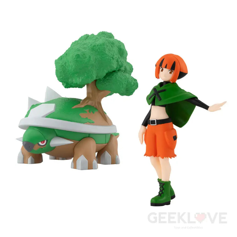 Pokemon Scale World Sinnoh Region Gardenia & Torterra