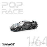 POPRACE 1/64 992 STINGER GTR CARBON EDITION (BLUE LINE) Model Car