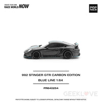 POPRACE 1/64 992 STINGER GTR CARBON EDITION (BLUE LINE) Pre Order Price Model Car