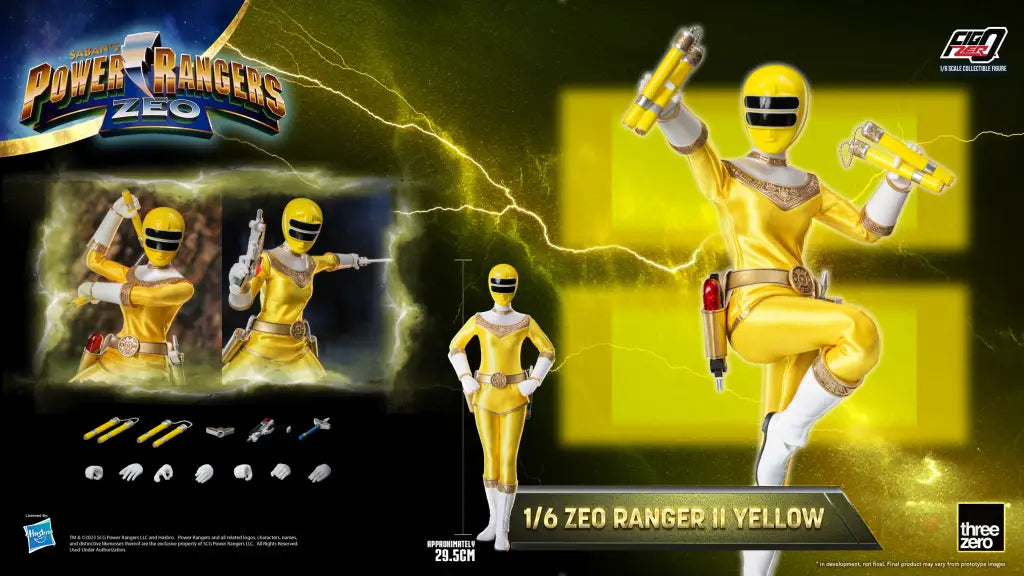 Power Rangers Zeo Figzero Ranger Ii Yellow Figzero